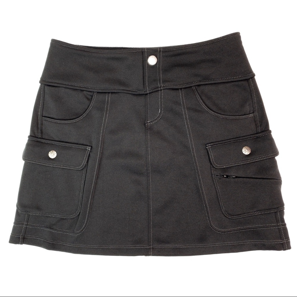 Athleta Skirt Fleece Lined Pockets Black XS - Picture 1 of 5